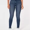 High-Rise Dark Wash Jean Leggings
