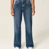 High-Rise Distressed Dad Jeans