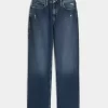 High-Rise Distressed Dad Jeans