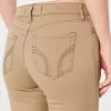High-Rise Khaki Super Skinny Pants