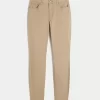 High-Rise Khaki Super Skinny Pants