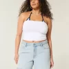 High-Rise Light Wash Baggy Denim Shorts 5″