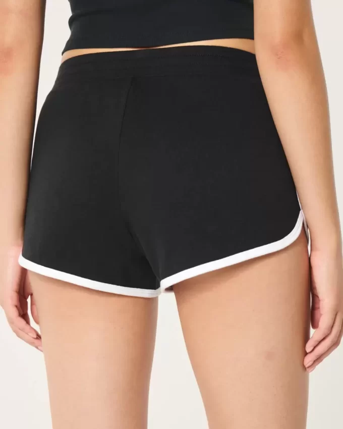 High-Rise Logo Shorts