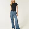 High-Rise Medium Wash Baggy Jeans
