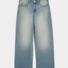 High-Rise Medium Wash Baggy Jeans