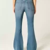 High-Rise Medium Wash Flare Jeans