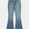 High-Rise Medium Wash Flare Jeans