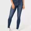 High-Rise Medium Wash Jean Leggings