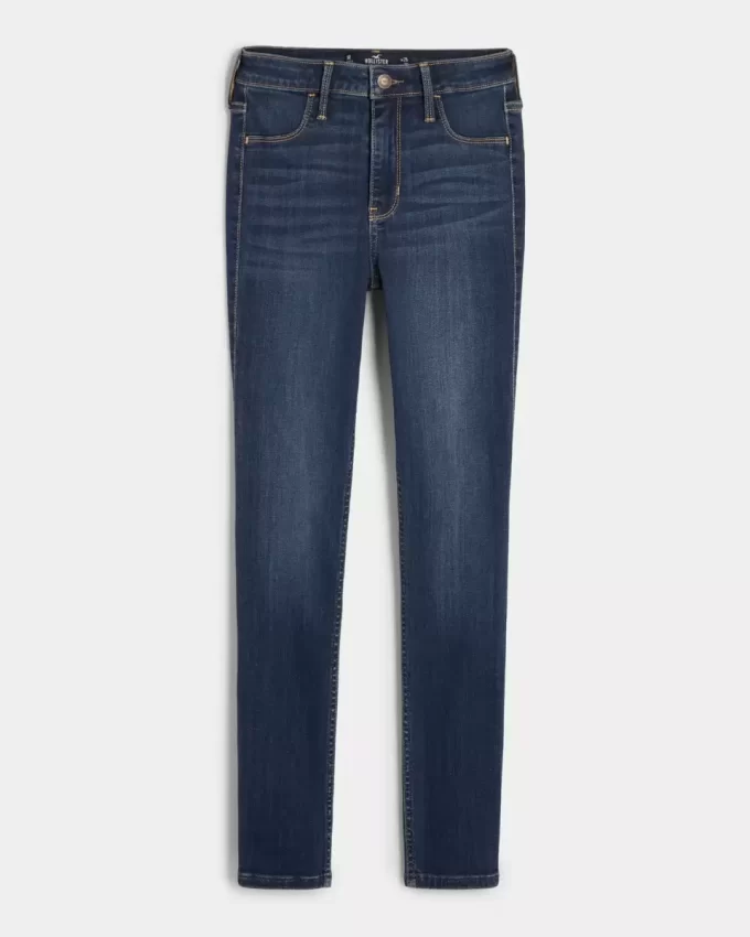 High-Rise Medium Wash Jean Leggings