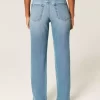 High-Rise Medium Wash Straight Jean