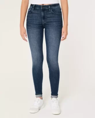 High-Rise Medium Wash Super Skinny Jeans