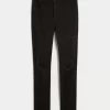 High-Rise Ripped Black Super Skinny Jeans