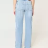 High-Rise Ripped Medium Wash Dad Jeans