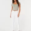 High-Rise White Super Skinny Jeans