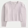 Hollister Comfy Cloud Boxy Notch-Neck Sweater Hollister Comfy Cloud Boxy Notch-Neck Sweater