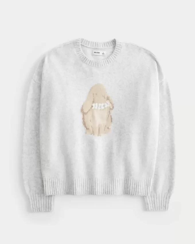 Hollister Comfy Cloud Bunny Graphic Crew Sweater Hollister Comfy Cloud Bunny Graphic Crew Sweater