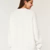 Hollister Comfy Cloud Cable-Knit Crew Sweater