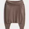 Hollister Comfy Cloud Foldover Off-the-Shoulder Sweater