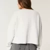 Hollister Comfy Cloud Graphic Notch-Neck Sweater