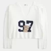 Hollister Comfy Cloud Graphic Notch-Neck Sweater Hollister Comfy Cloud Graphic Notch-Neck Sweater