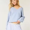 Hollister Comfy Cloud Oversized V-Neck Sweater