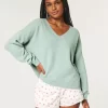 Hollister Comfy Cloud Oversized V-Neck Sweater