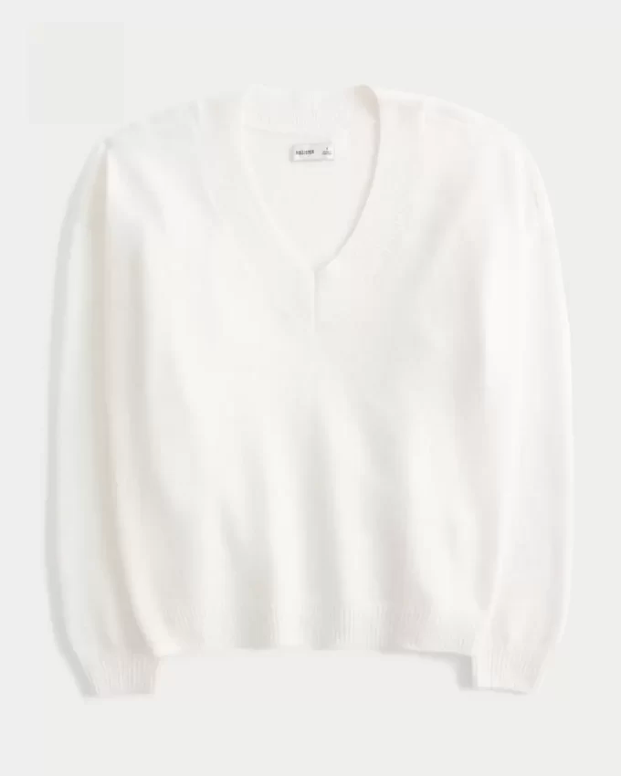 Hollister Comfy Cloud Oversized V-Neck Sweater