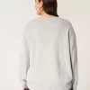Hollister Comfy Cloud Puppy Graphic Crew Sweater Hollister Comfy Cloud Puppy Graphic Crew Sweater