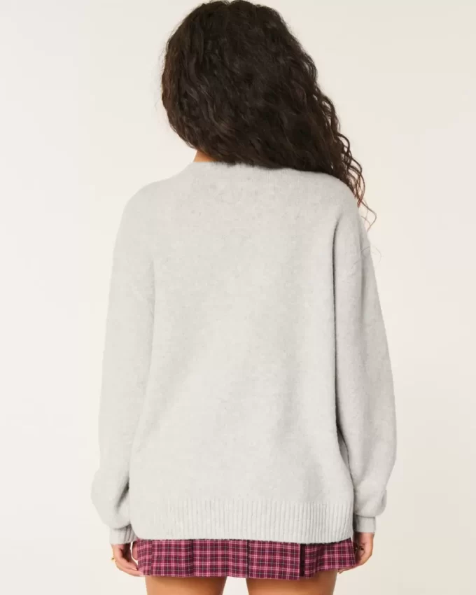 Hollister Comfy Cloud Rose Graphic Sweater Hollister Comfy Cloud Rose Graphic Sweater