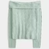 Hollister Comfy Cloud Stitchy Off-the-Shoulder Sweater