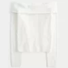 Hollister Comfy Cloud Stitchy Off-the-Shoulder Sweater