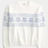 Hollister Comfy Cloud Teddy Bear Graphic Crew Sweater Hollister Comfy Cloud Teddy Bear Graphic Crew Sweater