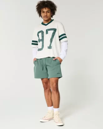 Hollister Feel Good Fleece Mid-Thigh Loose Shorts