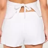 Hollister Livvy Low-Rise Linen-Blend Shorts 3″
