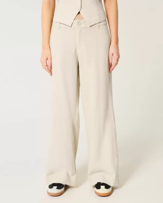 Hollister Livvy Low-Rise Wide-Leg Pants