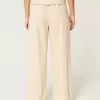 Hollister Livvy Ultra High-Rise Linen-Blend Wide-Leg Pants