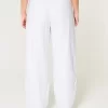 Hollister Livvy Ultra High-Rise Linen-Blend Wide-Leg Pants