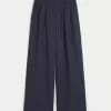 Hollister Livvy Ultra High-Rise Linen-Blend Wide-Leg Pants