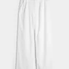 Hollister Livvy Ultra High-Rise Linen-Blend Wide-Leg Pants
