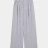 Hollister Livvy Ultra High-Rise Linen-Blend Wide-Leg Pants
