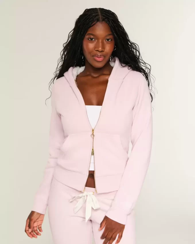 Hollister x Crocs Sherpa-Lined Zip-Up Hoodie