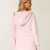 Hooded Long-Sleeve Fleece Dress