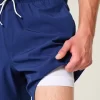 Huntington Beach Graphic Mid-Thigh Volley Swim Trunks