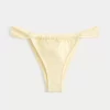 Jacquard Wide-Strap Cheekiest Bikini Bottom