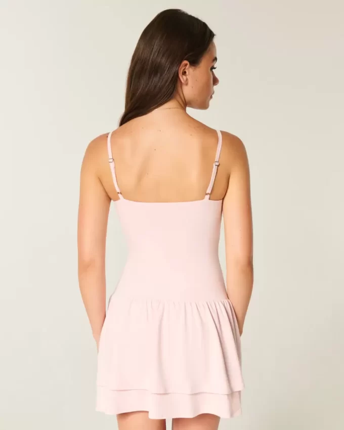 Knit Tiered Mini Dress
