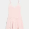Knit Tiered Mini Dress