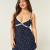 Lace Detail Slip Mini Dress