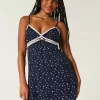 Lace Detail Slip Mini Dress