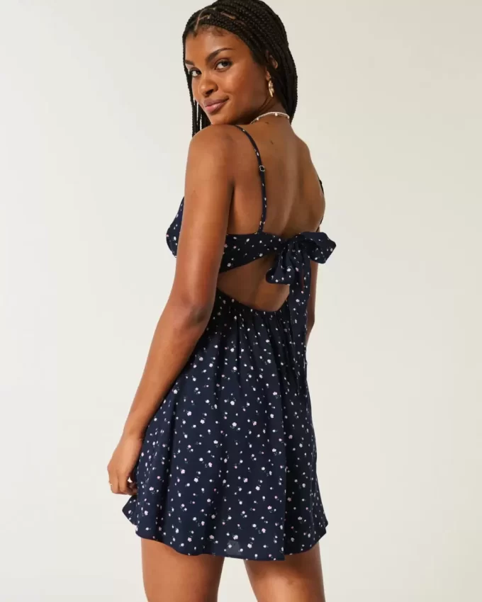 Lace Detail Slip Mini Dress