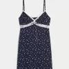 Lace Detail Slip Mini Dress